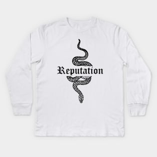 Snake Reputation In The World Kids Long Sleeve T-Shirt